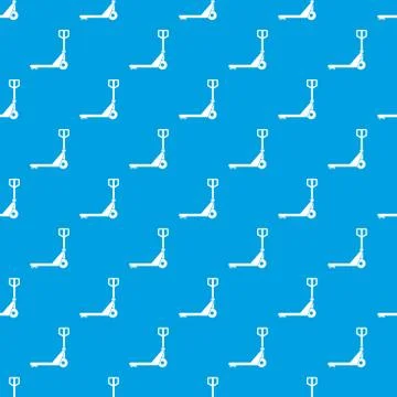 Hand truck pattern seamless blue 스톡 일러스트