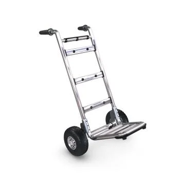 Hand truck tilted and empty Stock Illustration