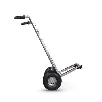 Hand truck tilted and empty profile Stock Illustration