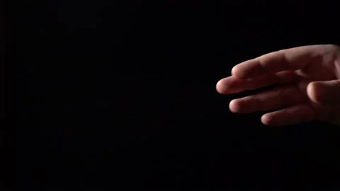 Hand Trying to Reach and Touch the Sky or Get Closer to the Light Vídeo Stock 156050491