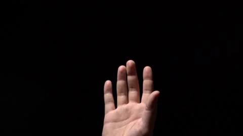 Hand Trying to Reach and Touch the Sky or Get Closer to the Light Video stock 159310085