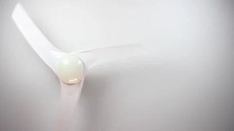 Hand turning on the fan Stock Footage 139032770