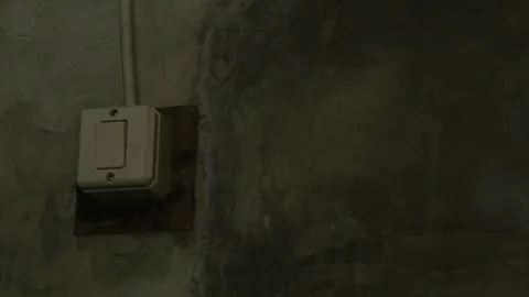 Hand Turning Off Light Switch 動画素材 345660719