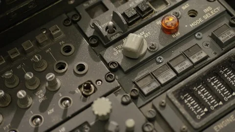 Hand turns control knobs closeup 2 Stock Footage 82841777