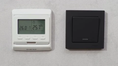 Hand turns on the switch. Stock Footage 194589314