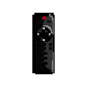 Hand tv remote game pixel art vector illustration Stock Illustration
