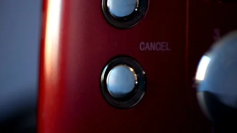 The hand twists the shiny switch of the operating modes of the machine Stock Footage 109257036