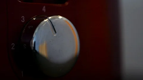 The hand twists the shiny switch of the operating modes of the machine Stock-Footage 109257153