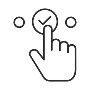 Hand Typing HMM with Clock and Checkmark Symbols Surrounding Fingers Isolat.. 库存插图