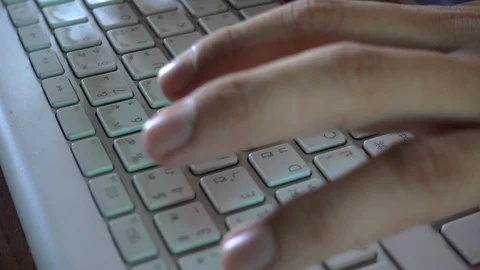 Hand that is typing the keyboard Stock Footage 116486459