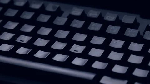 Hand typing on mechanical keyword with data packet overlay Stock-Footage 125185203