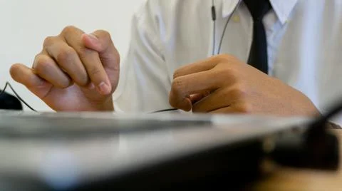 Hand Typing Stock Photos