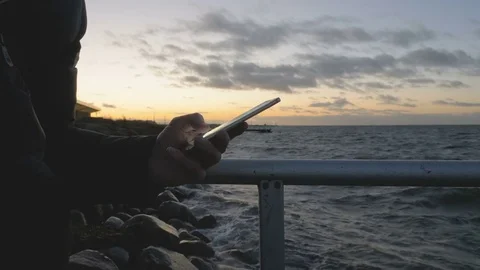 Hand typing sms mms on a smartphone Stock Footage 82212349