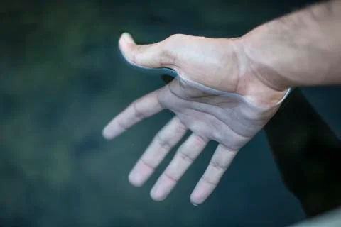 Hand Under Water 写真素材