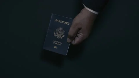 Hand US Passport Stock-Footage 131569702