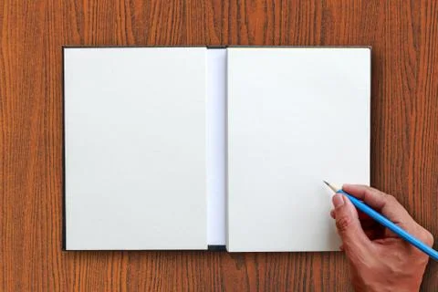 Hand use pencil Stock Photos