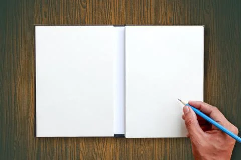 Hand use pencil Stock Photos