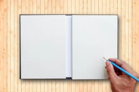 Hand use pencil Stock Photos