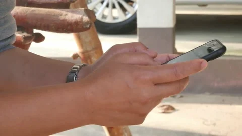 Hand use smartphone. Stock Footage 149017561