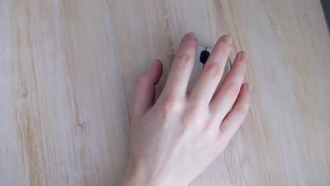 Hand using computer mouse Video stock 70565740