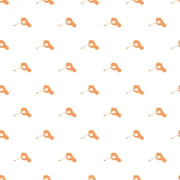Hand using cuticle pusher nail care beauty pattern Illustrazione stock