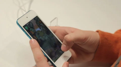 Hand is Using Iphone 2 Stock Footage 36289107