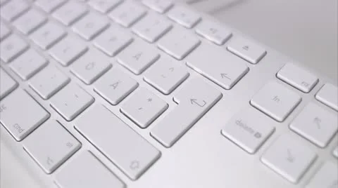 A hand using a keyboard Stock Footage 11332981