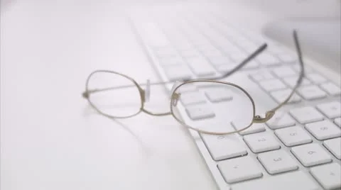 A hand using a keyboard Stock Footage 11332991