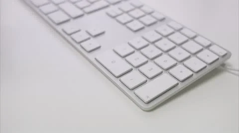 A hand using a keyboard Stock Footage 11332994