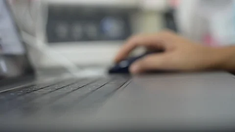 Hand using keyboard. Stock Footage 100420827
