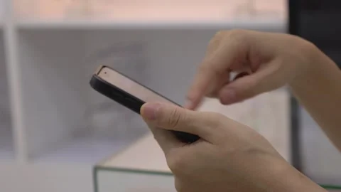hand using mobile phone, hand holding ph... | Stock Video | Pond5