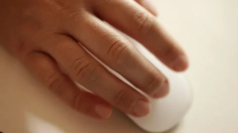 Hand using Mouse driver Stock Footage 35918415