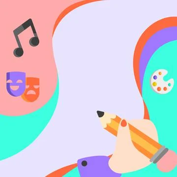 Hand Using Pencil Strategizing Newest Innovative Creative Goal Plans. Abstract Illustrazione stock