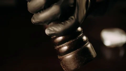 Hand using a pepper mill Stock Footage 125458475