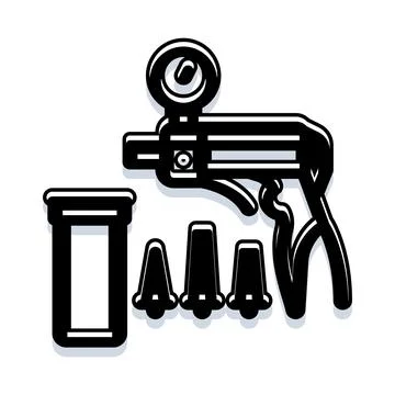 Hand vacuum pump brake bleeder kit tool Stock Illustration