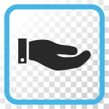 Hand Vector Icon In a Frame Stock Illustration