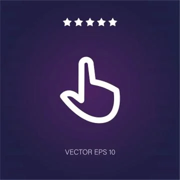 Hand vector icon Stock Illustration