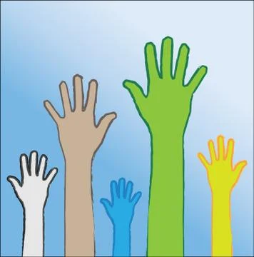 Hand vote Stock Illustration