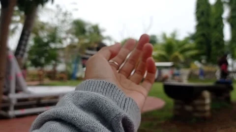 A hand is waiting for the other hand Stock Footage 146246600