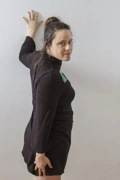 Hand on the wall Foto stock