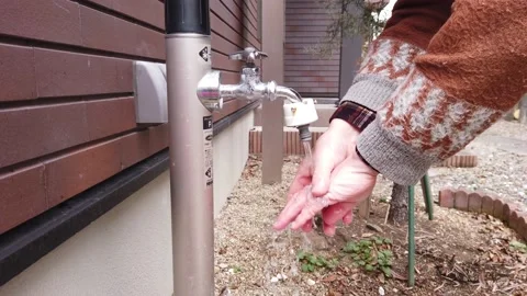 Hand wash after returning home . Stock Footage 170591736
