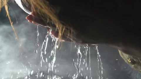 Hand wash face Slow Motion 1 Vídeo Stock 49447750
