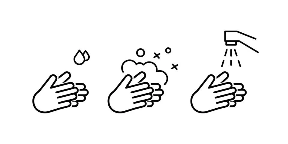Hand wash flat vector icon. Clean hands flat vector icon Stock Illustration