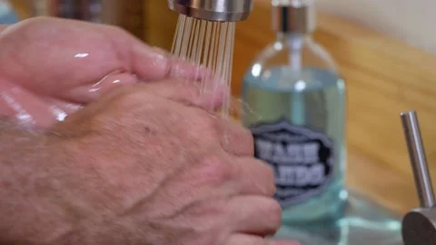 Hand wash kitchen sink tight 스톡 동영상 201971749