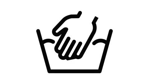 Hand wash normal icon animation Stock Footage 152641070