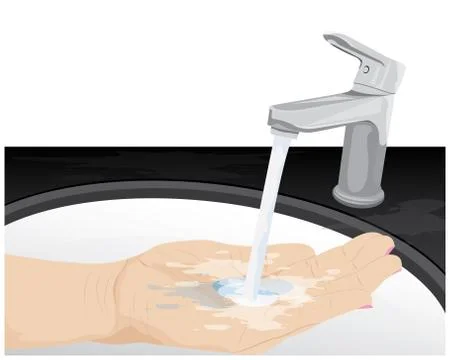 Hand wash vector design Stock Illustration