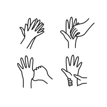 Hand washing doodle icon, vector illustration Stock Illustration