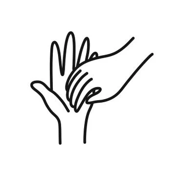 Hand washing doodle icon, vector illustration Stock Illustration