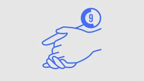 Hand washing for exactly 20 seconds graphic animation. Alpha channel Stock Footage 300995164