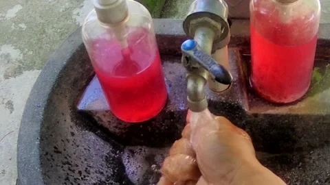 Hand washing Stock Footage 168083195